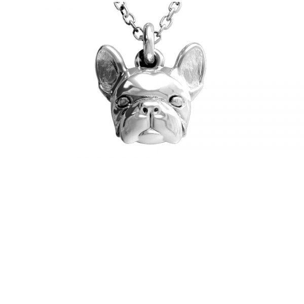 French Bulldog Silver Pendant